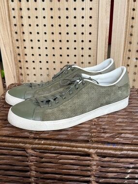 Adidas Men’s Sneakers Size 14 Olive Green Suede Casual Lace Up Shoes